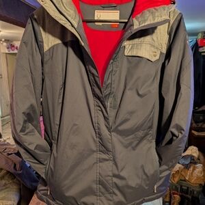 Spyder Black and Red Jacket with Gray Accents